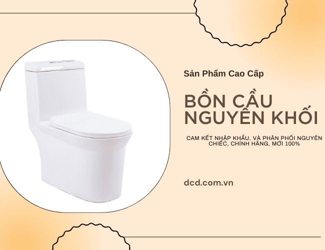 bồn cầu nguyên khối