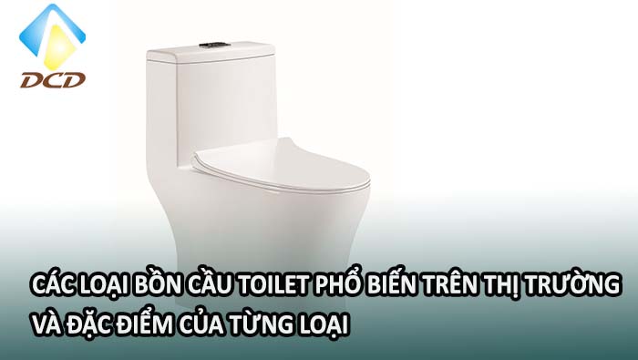 các loại bồn cầu toilet phổ biến