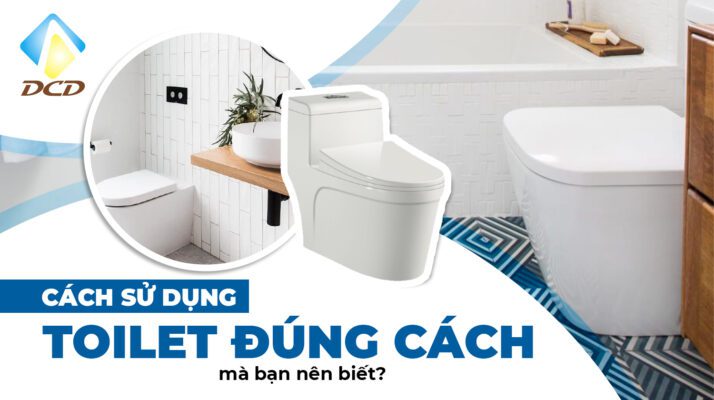 cách sử dụng toilet đúng cách