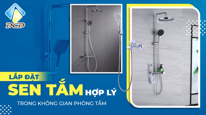 lắp đặt sen tắm hợp lý