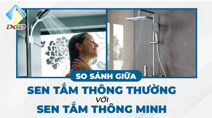 So sánh giữa sen tắm thông thường và sen tắm thông minh