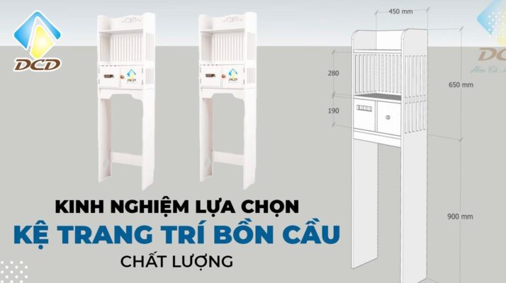 Kinh nghiệm lựa chọn kệ trang trí bồn cầu chất lượng
