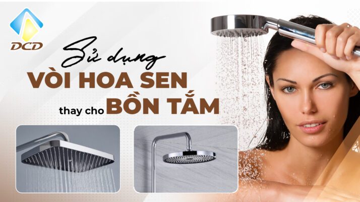 tiết kiệm nước trong phòng tắm: sử dụng vòi sen thay bồn tắm