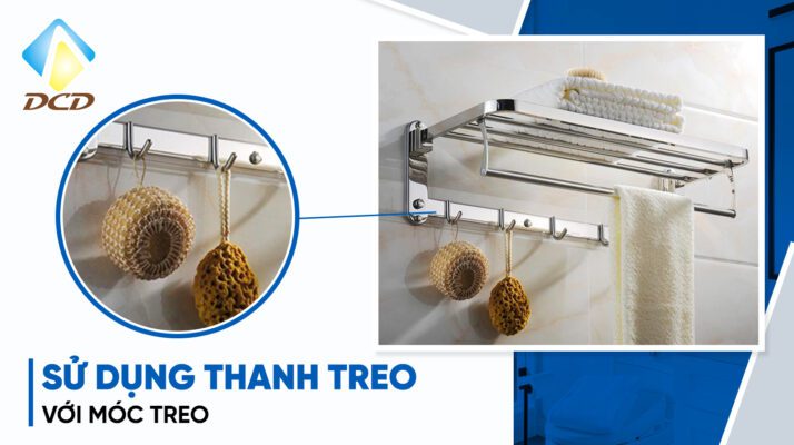 Sử dụng thanh treo với móc treo