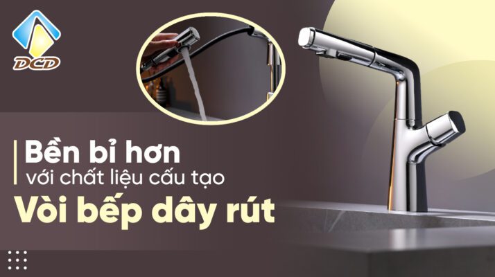 vòi bếp dây rút