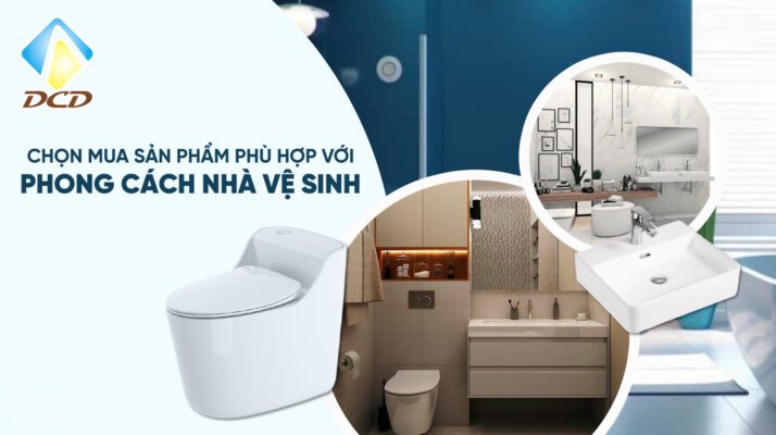 Chọn mua sản phẩm phù hợp với phong cách nhà vệ sinh