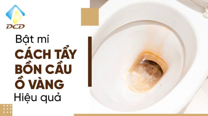 bồn cầu bị ố vàng
