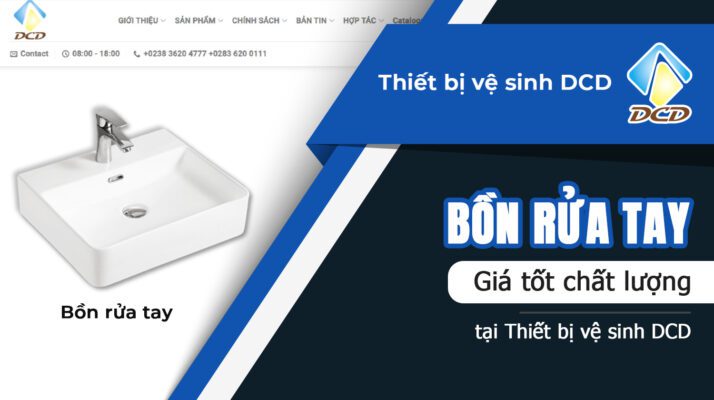 Bồn rửa tay giá tốt chất lượng tại Thiết bị vệ sinh DCD