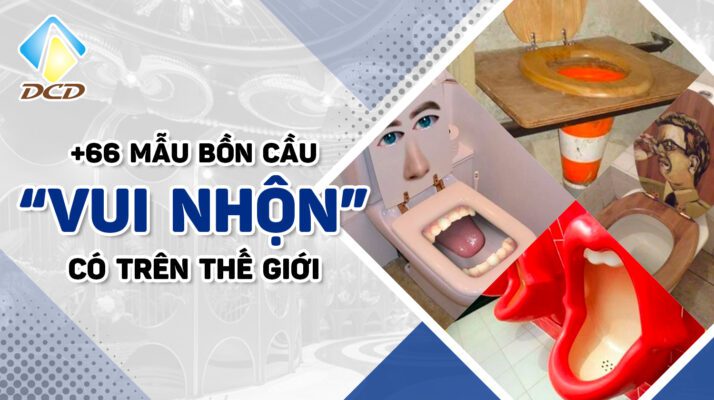 mẫu bồn cầu vui nhộn