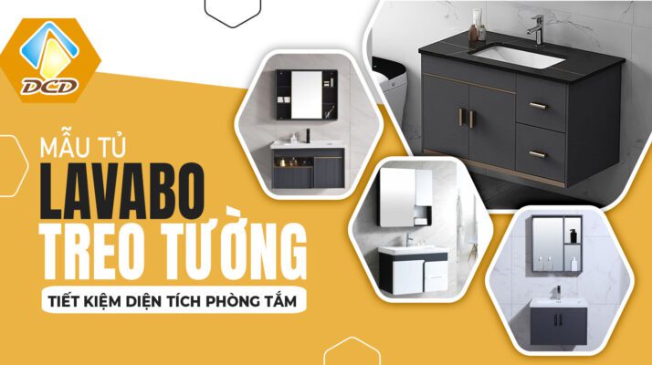 mẫu tủ lavabo treo tường