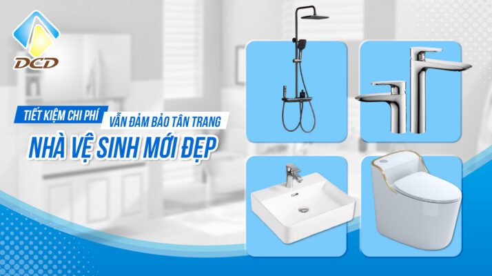 Tiết kiệm chi phí nhưng vẫn đảm bảo tân trang nhà vệ sinh mới đẹp 