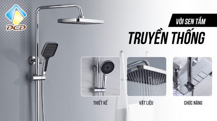 Vòi sen tắm truyền thống: