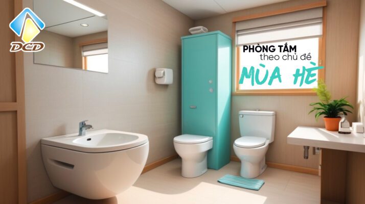 Phòng tắm theo chủ đề mùa hè