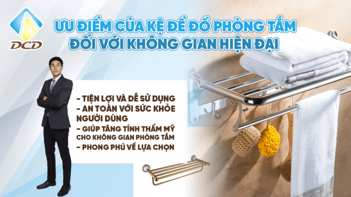 Ưu điểm của kệ để đồ phòng tắm đối với không gian hiện đại 