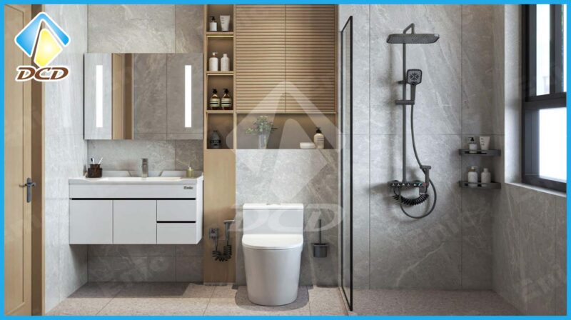 Xu hướng thiết kế phòng tắm nhỏ tiện nghi